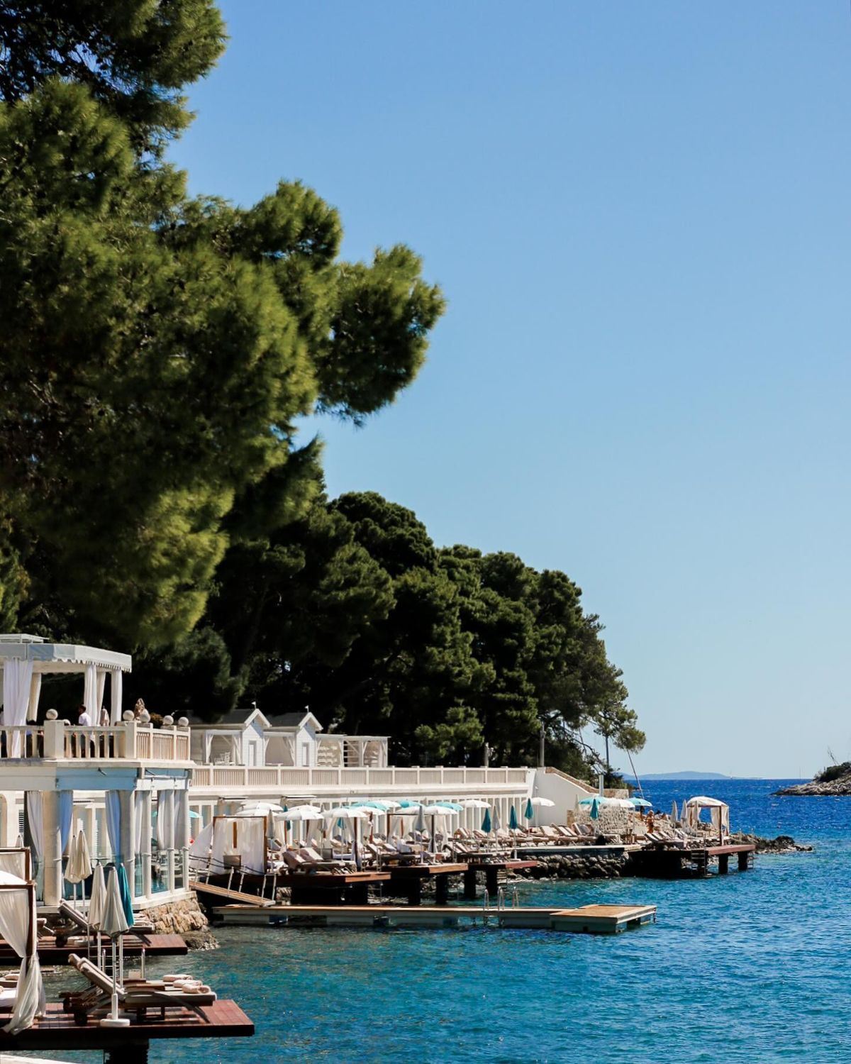 Beach Club Hvar — waterfront